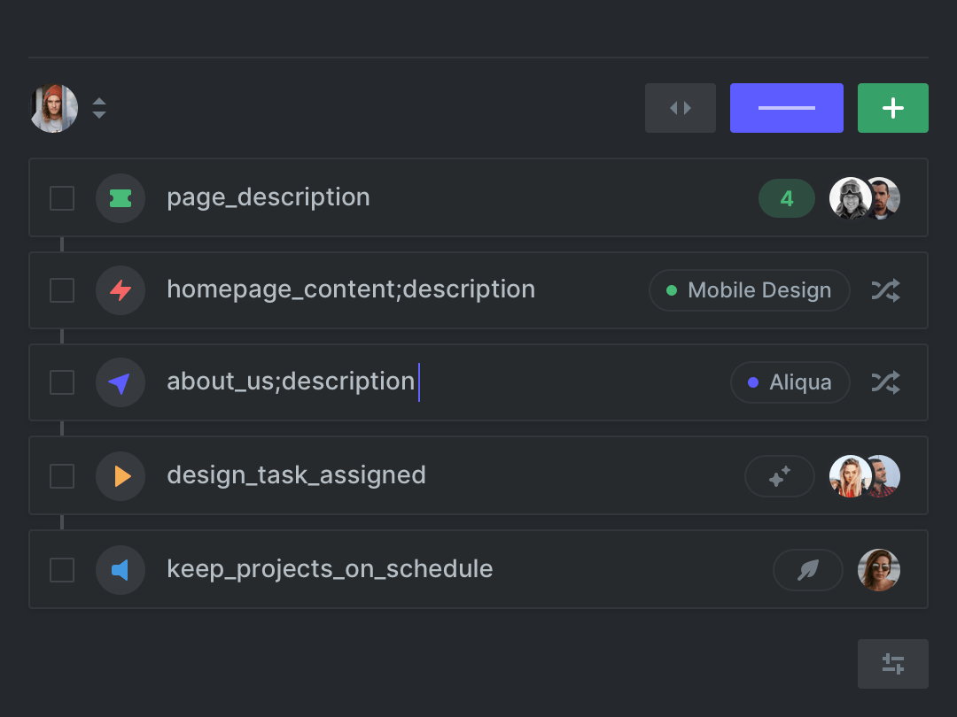 ButterStack integration dashboard displaying Unity, Unreal Engine, Jenkins, and Perforce connections with one-click setup interface